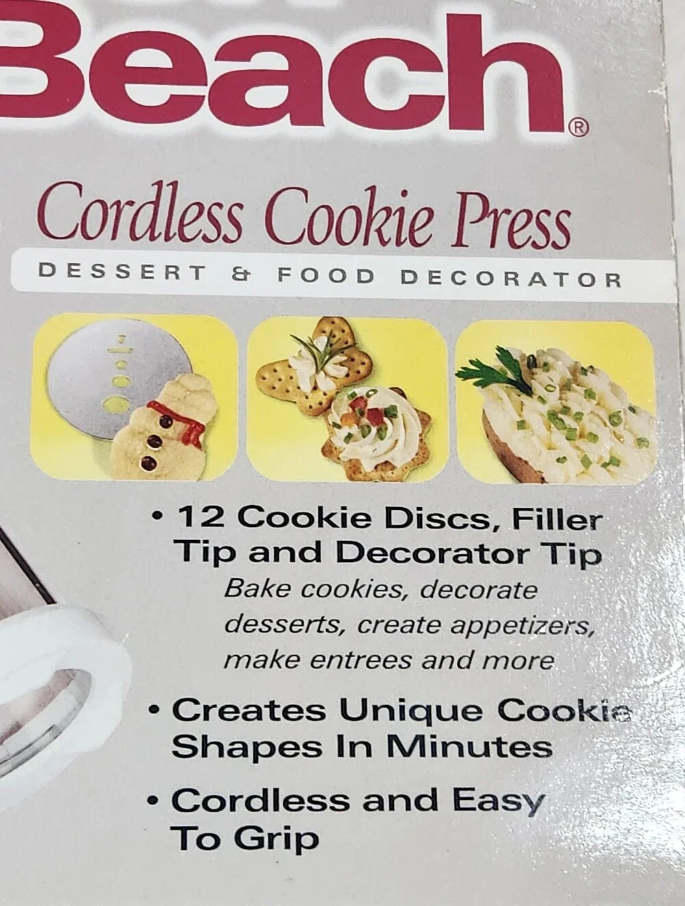 Hamilton Beach Cordless Cookie Press